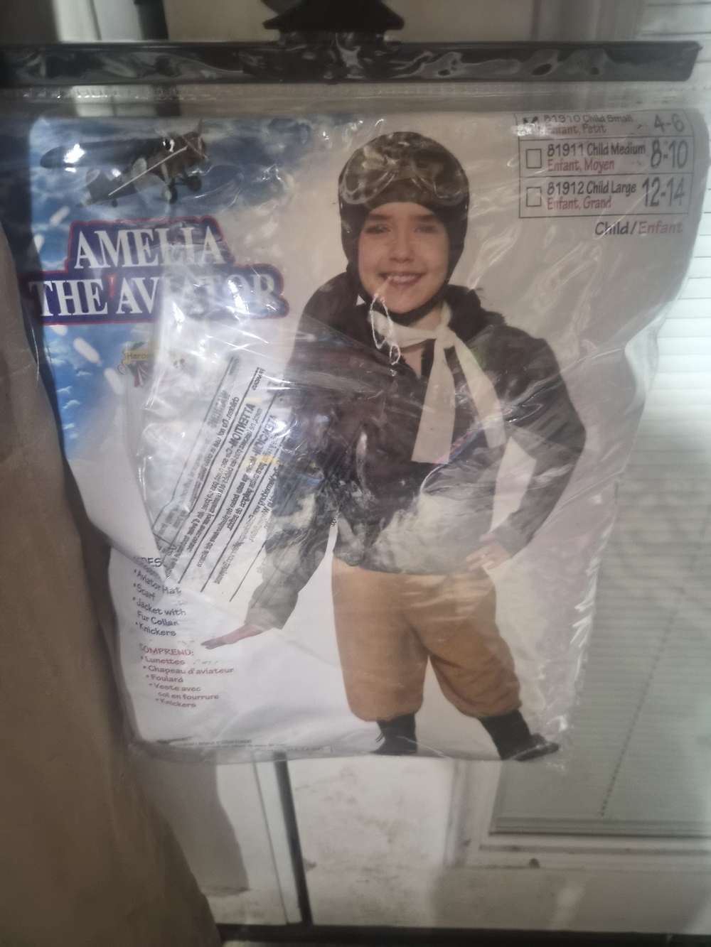 Amelia Earhart Aviator Costume Girls Size 4-6 NIP Pilot Historical